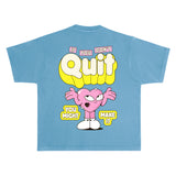 Adam "If You Don't Quit" Blue Boxy Tee