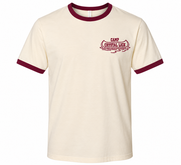 Camp Cyrstal Lick Ringer T-Shirt