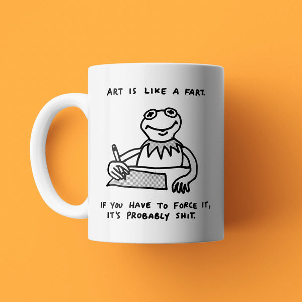 Art is Like a Fart 11oz Mug - Elektrek Clothing