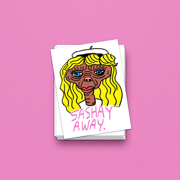 E.T. Sashay Away Sticker - Elektrek Clothing