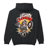 FNC Clown Black Hoodie - Elektrek Clothing