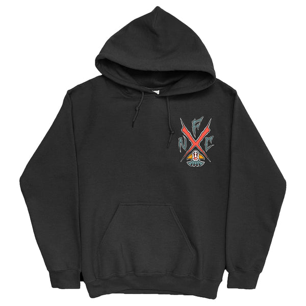 FNC Clown Black Hoodie - Elektrek Clothing