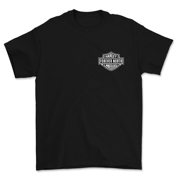 FNC Harley Black Tee - Elektrek Clothing