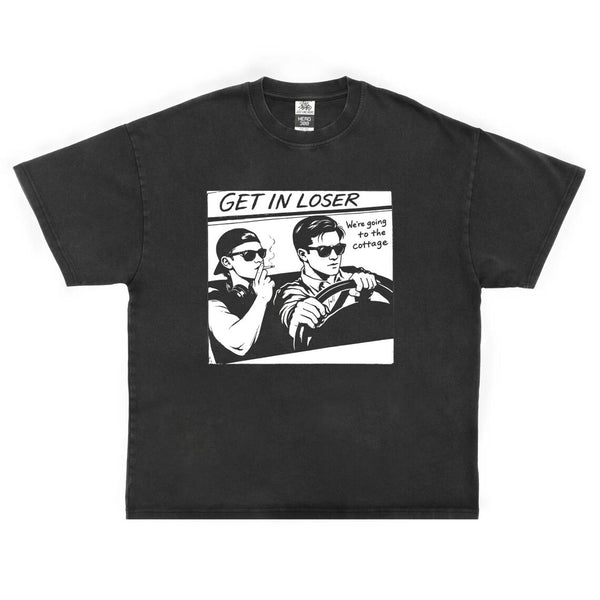 Get In Loser! We’re Going To The Cottage Acid Wash T-Shirt
